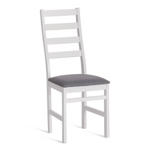 Обеденный стул ROSARIO / white, ткань тёмно-серая (150), id 20215 в Смоленске